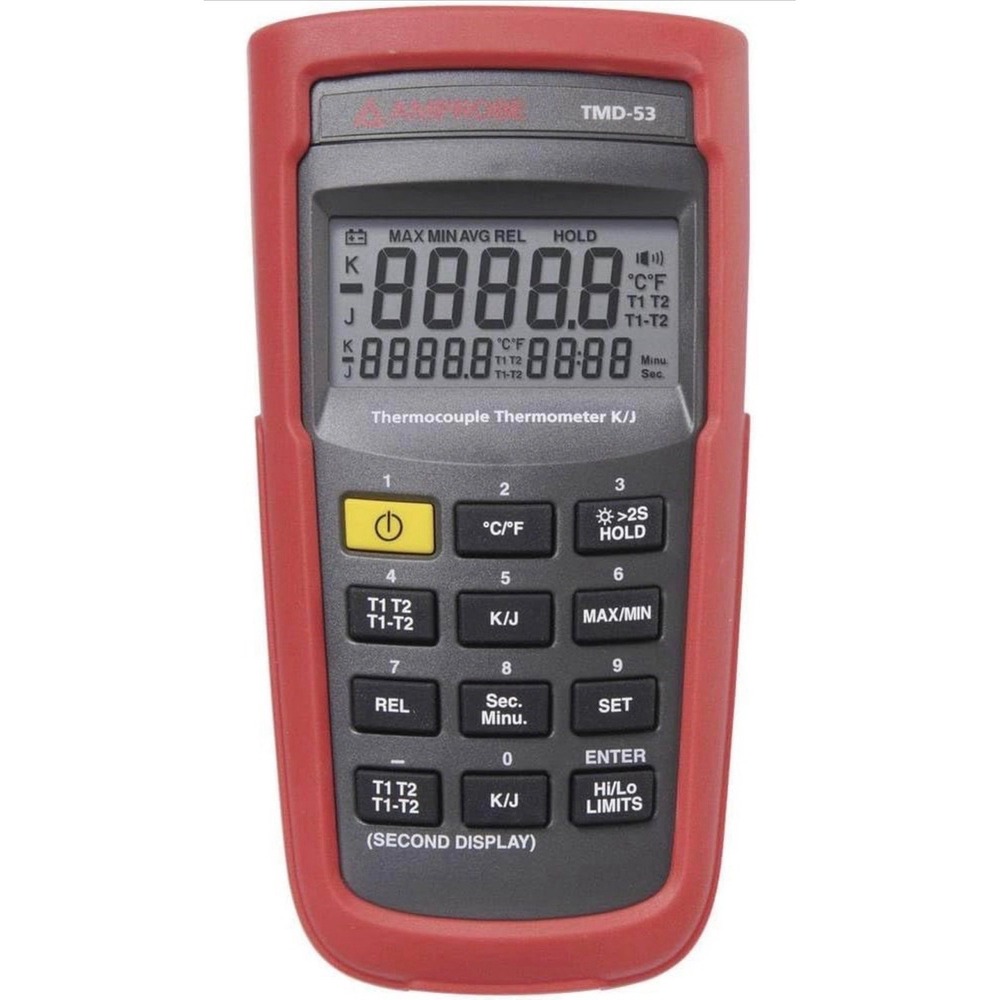 Amprobe TMD-53 K/J Type Dual Input Thermocouple Thermometer